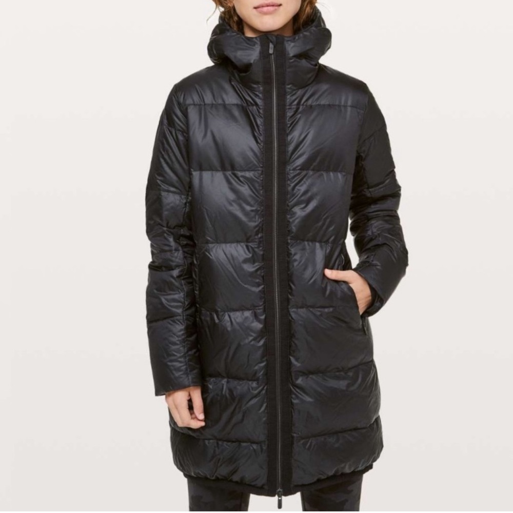Unused Waterproof Lululemon Long Jacket with Head Cover! Unused and with Tags :)